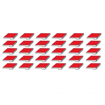 Kippmagnete-Satz (30 Stück) für 1 Lehrperson 30 Wochenstunden, 15x10 mm 